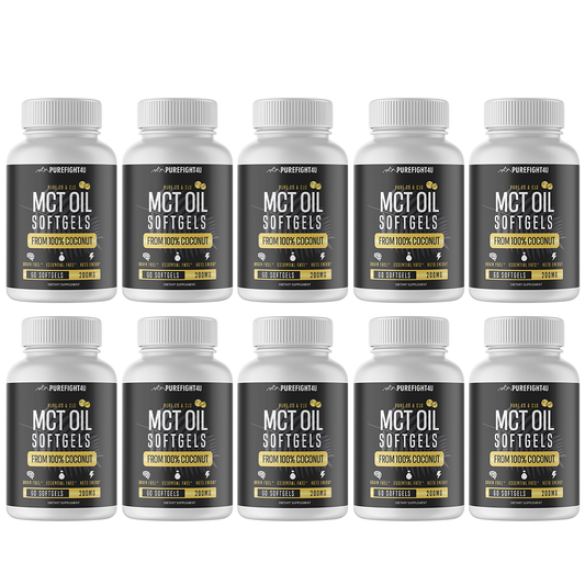 MCT Oil 200 MG 10 Bottles - 600 SoftGels