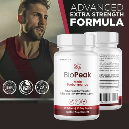 BioPeak Men Enhancement Capsules, BioPeak Pills Last longer BiggerD 10 Bottles