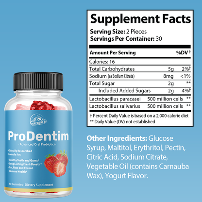 ProDentim Gummies 5 Bottles 300 Gummies