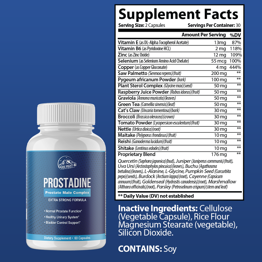 Prostadine 4 Bottles 240 Capsules