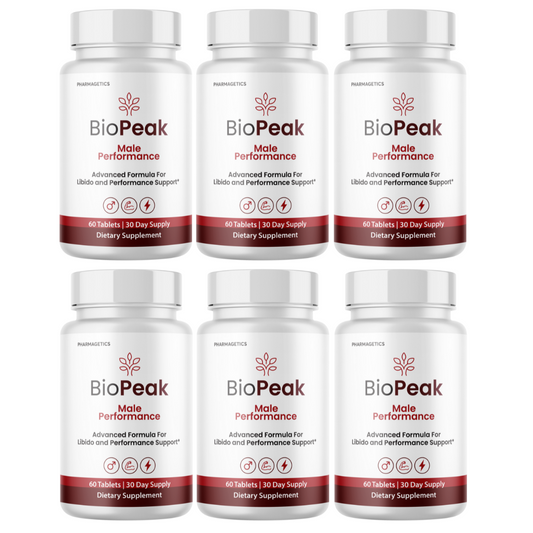 BioPeak Men Enhancement Capsules, BioPeak Pills Last longer BiggerD 6 Bottles