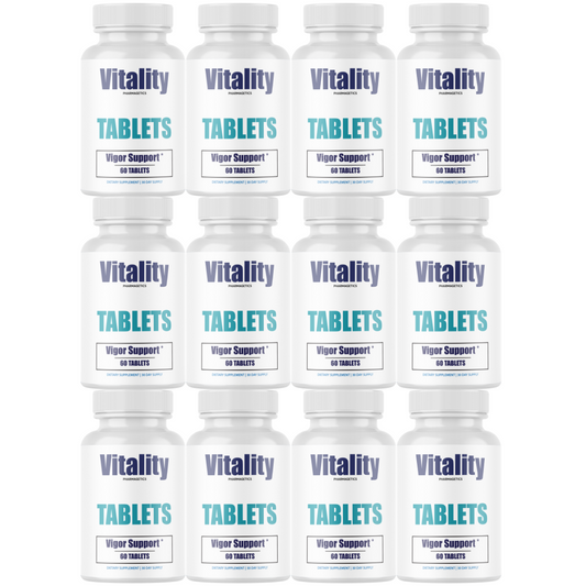 Vitality Tablets Dots For Men, Vitality Dots, Vitality Tablets Dots - 12 Bottles