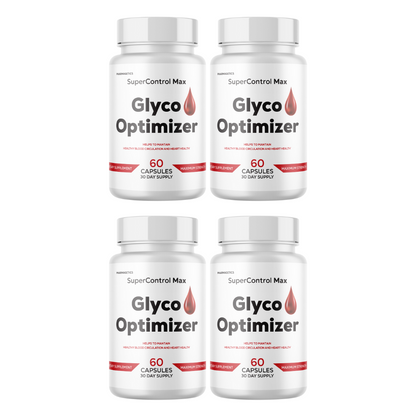 Glyco Optimizer Healthy Blood Circulation & Heart Health 4 Bottles 240 Capsules