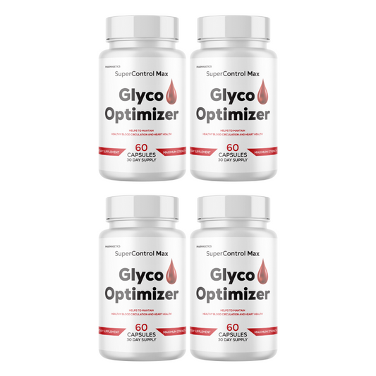 Glyco Optimizer Healthy Blood Circulation & Heart Health 4 Bottles 240 Capsules