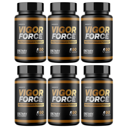 Vigor Force High Performance Formula 6 Bottles 540 Capsules