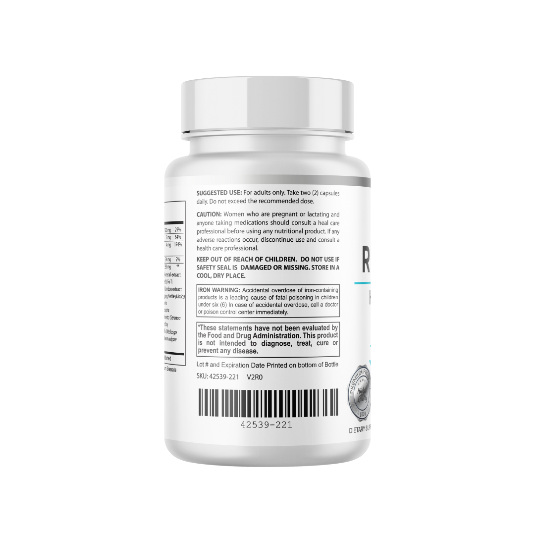 Regrow Hair Activation Formula - 30 Day Supply 60 Capsules