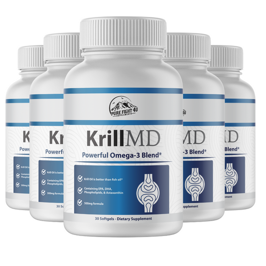 Krill MD Powerful Omega-3 Blend 5 Bottles 300 Softgels