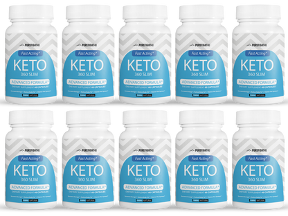 Keto 360 Slim Fast Acting Advanced Formula - 10 Bottles 600 Capsules