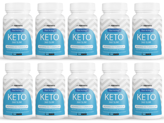 Keto 360 Slim Fast Acting Advanced Formula - 10 Bottles 600 Capsules