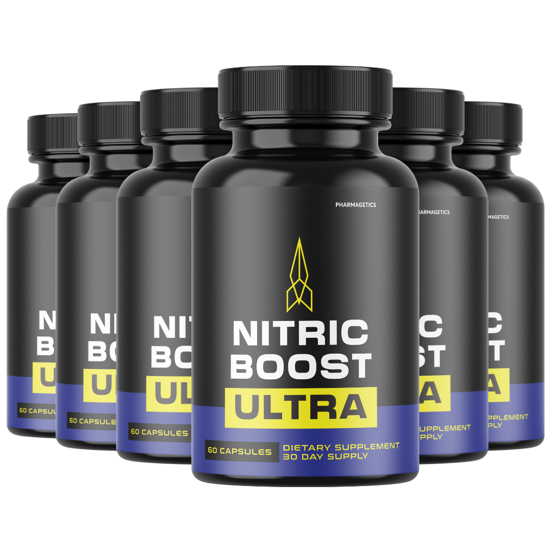 Nitric Boost Ultra For Men ED Organic Charge Supplement - 6 Bottles