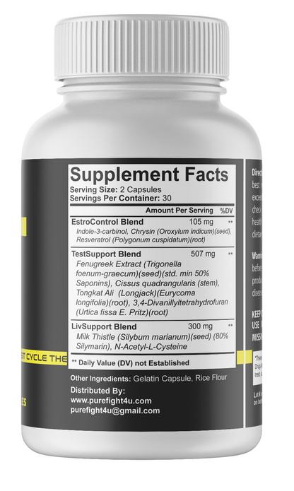 Xtreme PCT Ultimate Post Cycle Therapy Formula 3 Bottles 180 capsules