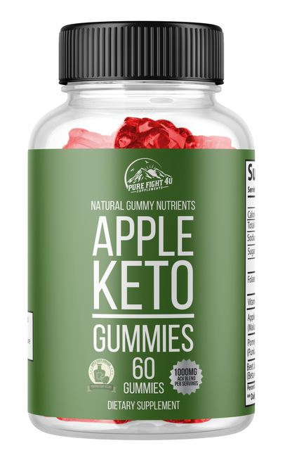 Apple Keto Dietary Supplement 5 Bottles 300 Gummies