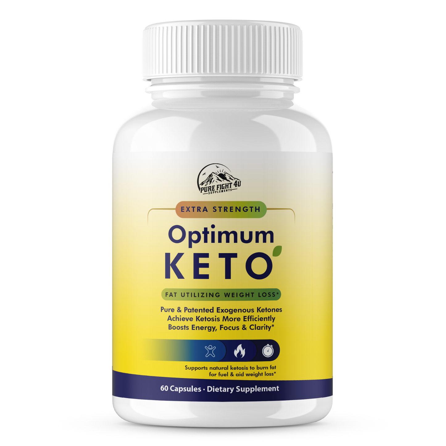 Optimum Keto Fat Utilizing Fat Burner - 4 Bottles 240 Capsules