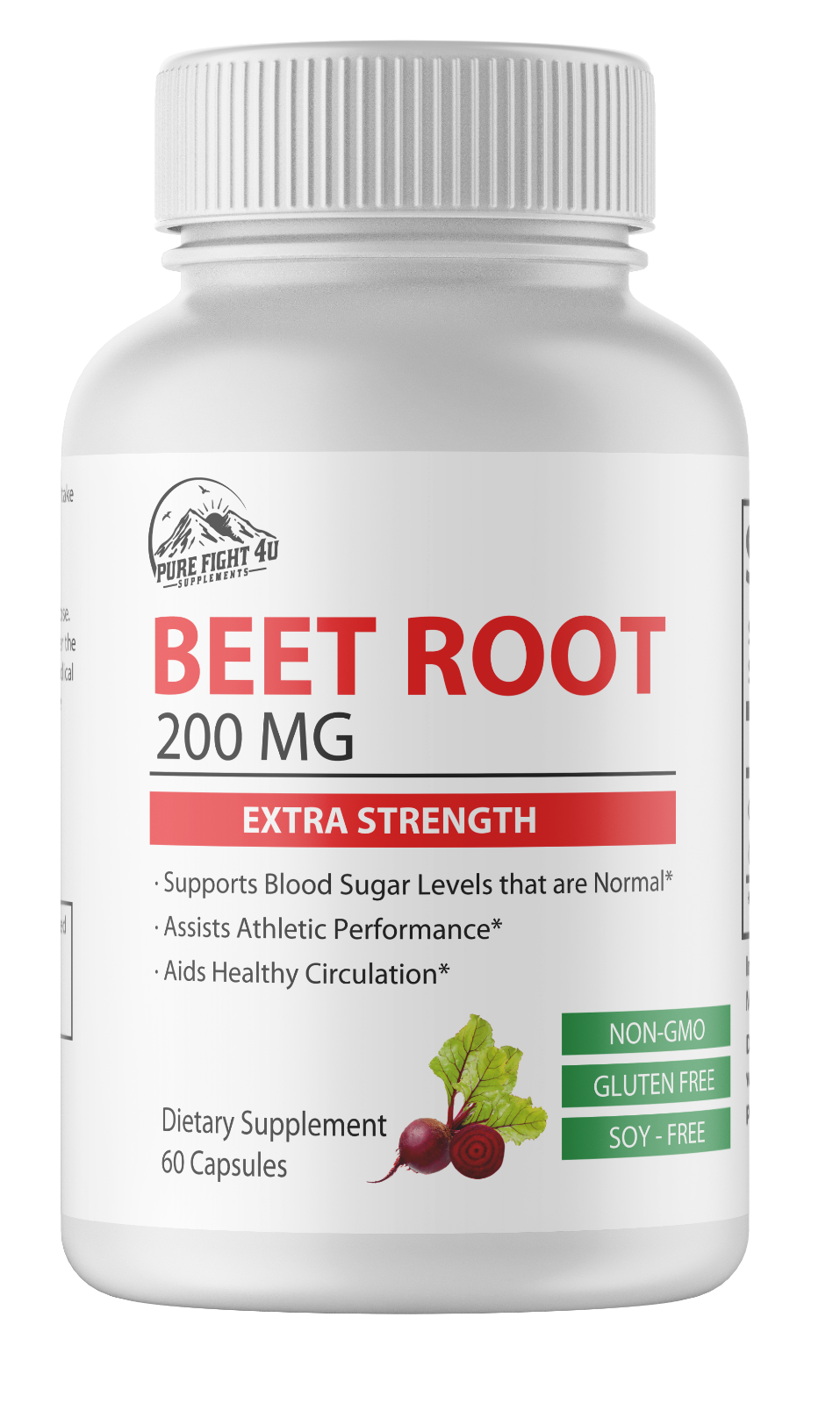 Beet Root 200mg Extra Strength 5 Bottles 300 Capsules