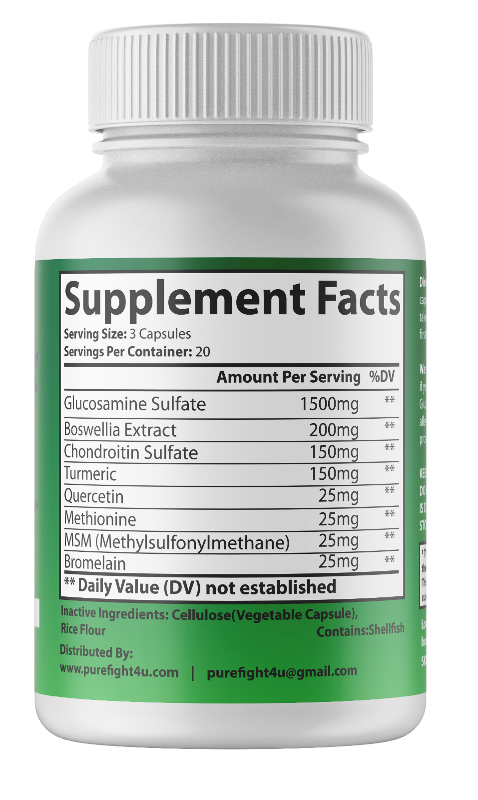 ArthroFlex Advanced - 3 Bottles 180 Capsules