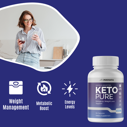 Keto Pure Ketogenic Weight Loss Support 60 Capsules