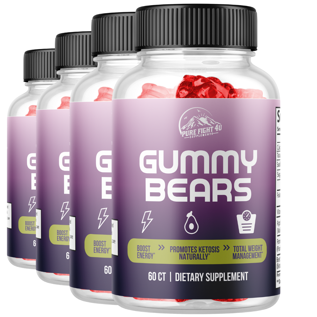 Gummy Bears Boost Weight Loss & Health Support 4 Bottles 240 Gummies