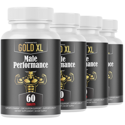 Gold XL for Men, GoldXL Enhancement Pills for Advanced Performance- 4 Bottles