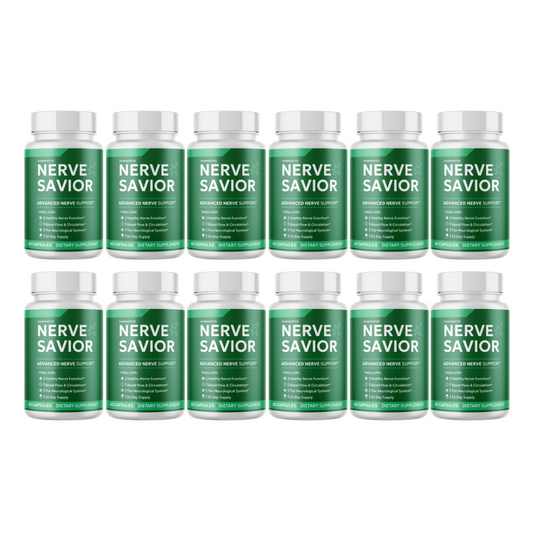 Nerve Savior Advanced Nerve Support 12 Bottles 720 Capsules