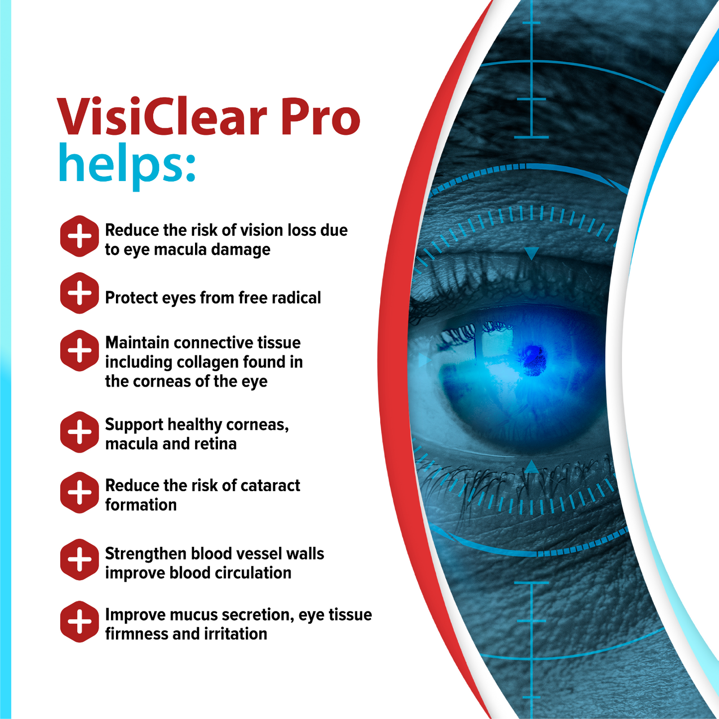 6 Bottles VisiClear Pro Advanced Eye Health Formula 60 Capsules x 6