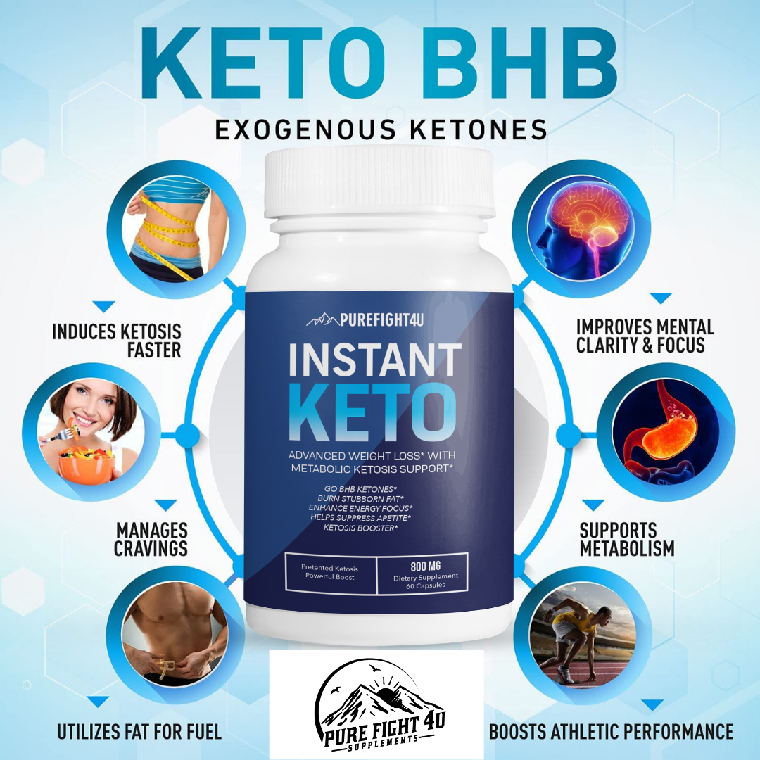 Instant Keto Weight Loss Ketogenic Supplement BHB - 3 Bottles 180 capsules