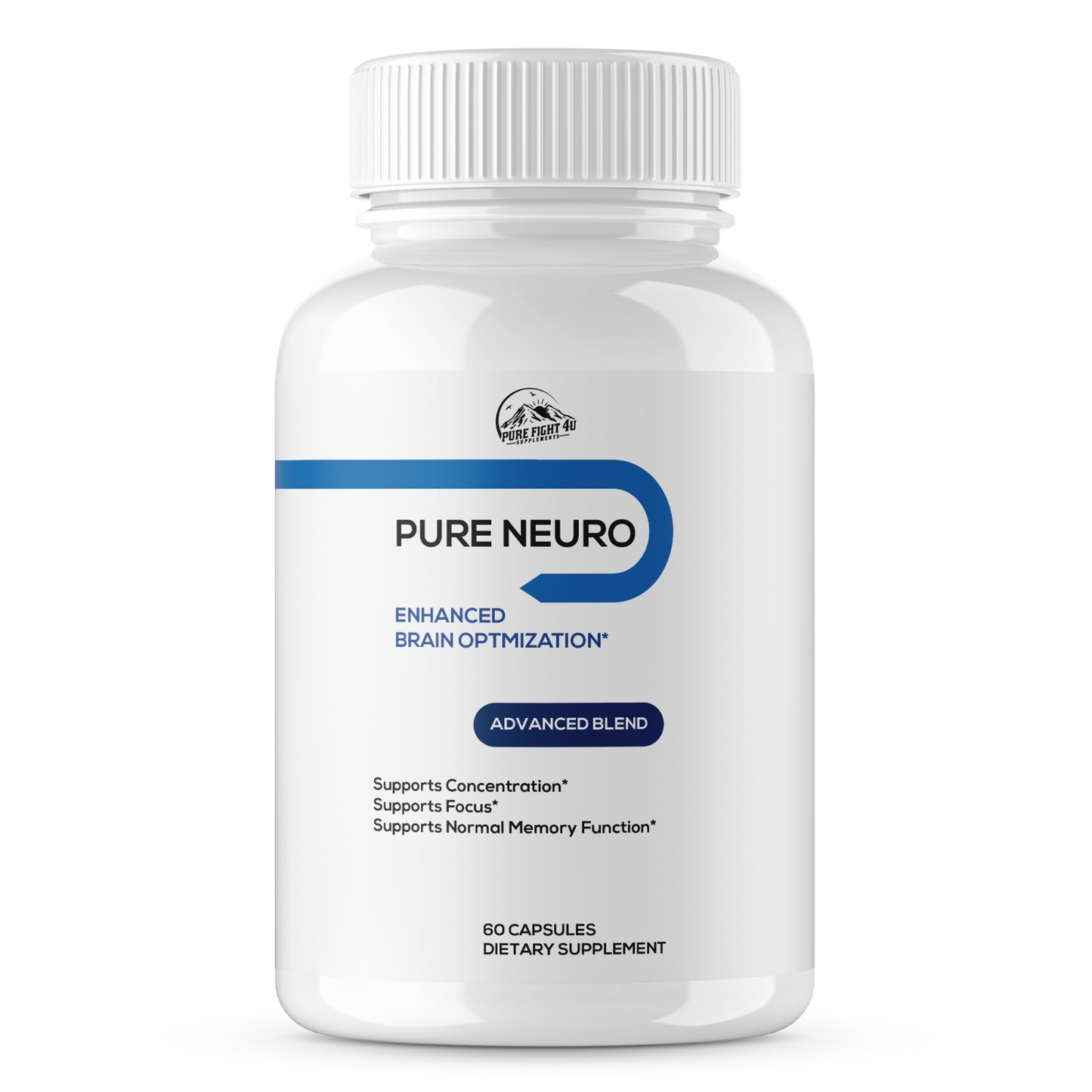 Pure Neuro Enhance Brain Optimization 5 Bottles 300 Capsules