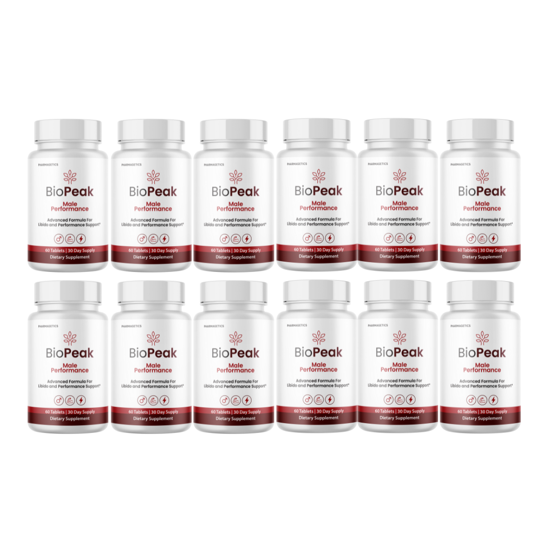 BioPeak Men Enhancement Capsules, BioPeak Pills Last longer BiggerD 12 Bottles