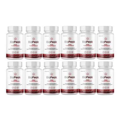 BioPeak Men Enhancement Capsules, BioPeak Pills Last longer BiggerD 12 Bottles