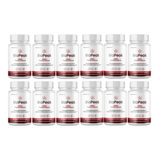 BioPeak Men Enhancement Capsules, BioPeak Pills Last longer BiggerD 12 Bottles