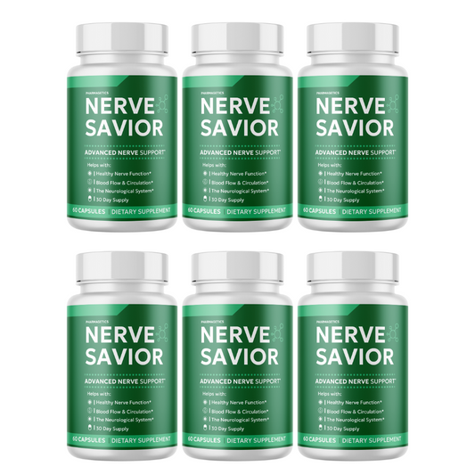 Nerve Savior Advanced Nerve Support 6 Bottles 360 Capsules