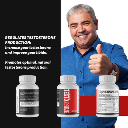 TESTO PRIME Best Testosterone Booster 5 Bottles 300 Capsules