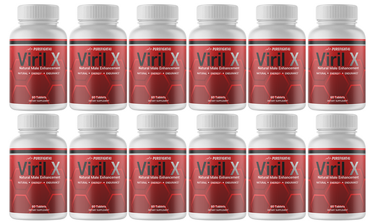 Viril X Dietary Supplement, Natural Male Enhancement, 12 Bottles 720 Tablets