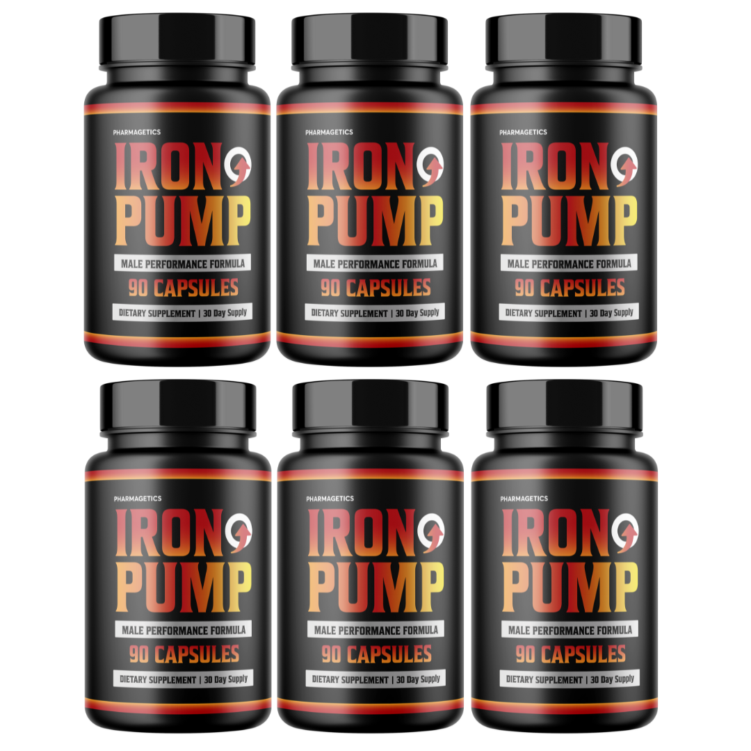 Iron Pump Male Performance Formula 6 Bottles 540 Capsules