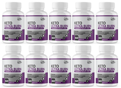 Keto Ultra Burn Advanced Weight Loss 10 Bottles 600 Capsules