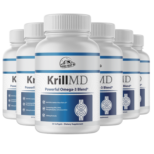 Krill MD Powerful Omega-3 Blend 6 Bottles 360 Softgels