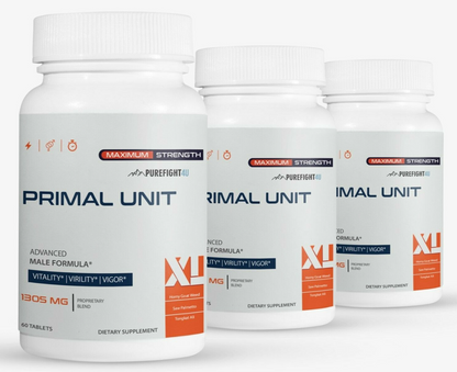 PRIMAL UNIT XL Pills For Men  1305mg - 3 Bottles 180 Capsules