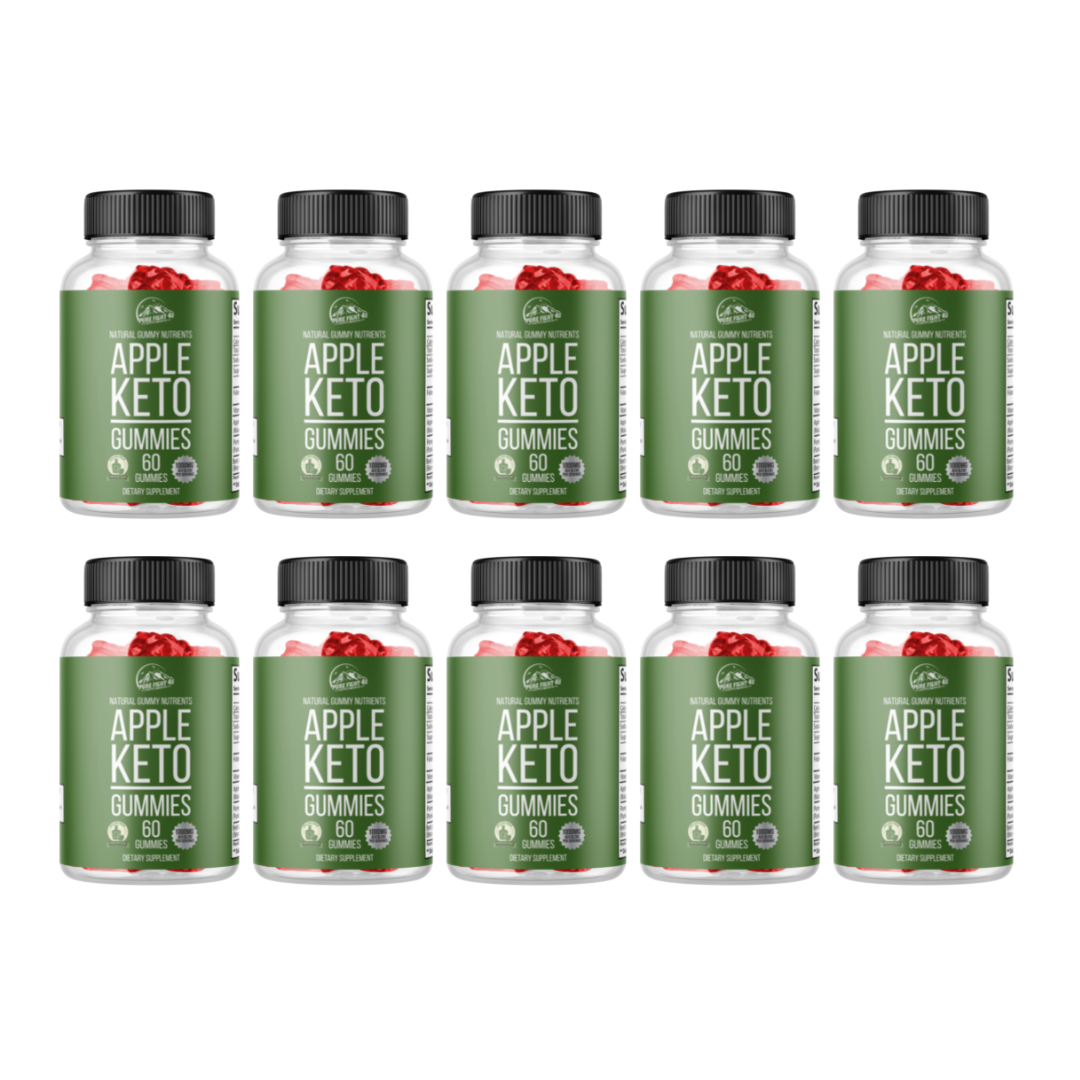 Apple Keto Dietary Supplement 10 Bottles 600 Gummies