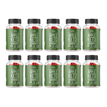 Apple Keto Dietary Supplement 10 Bottles 600 Gummies