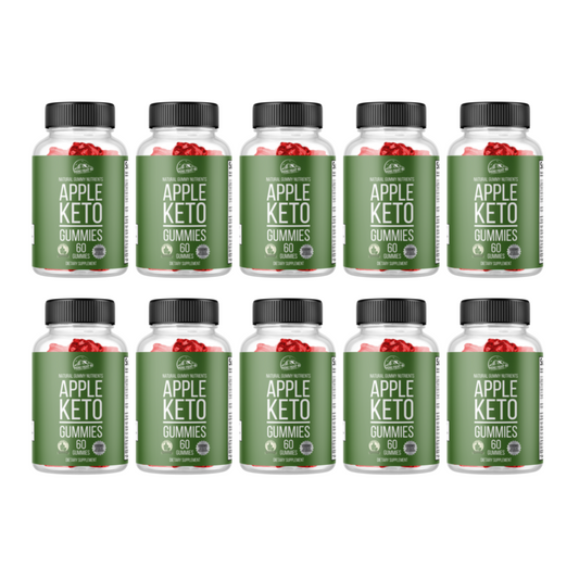 Apple Keto Dietary Supplement 10 Bottles 600 Gummies