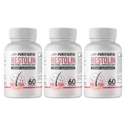 Restolin Hair Skin and Nails Supplement 3 Bottles 180 Capsules