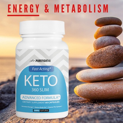 Keto 360 Slim Fast Acting Advanced Formula - 10 Bottles 600 Capsules