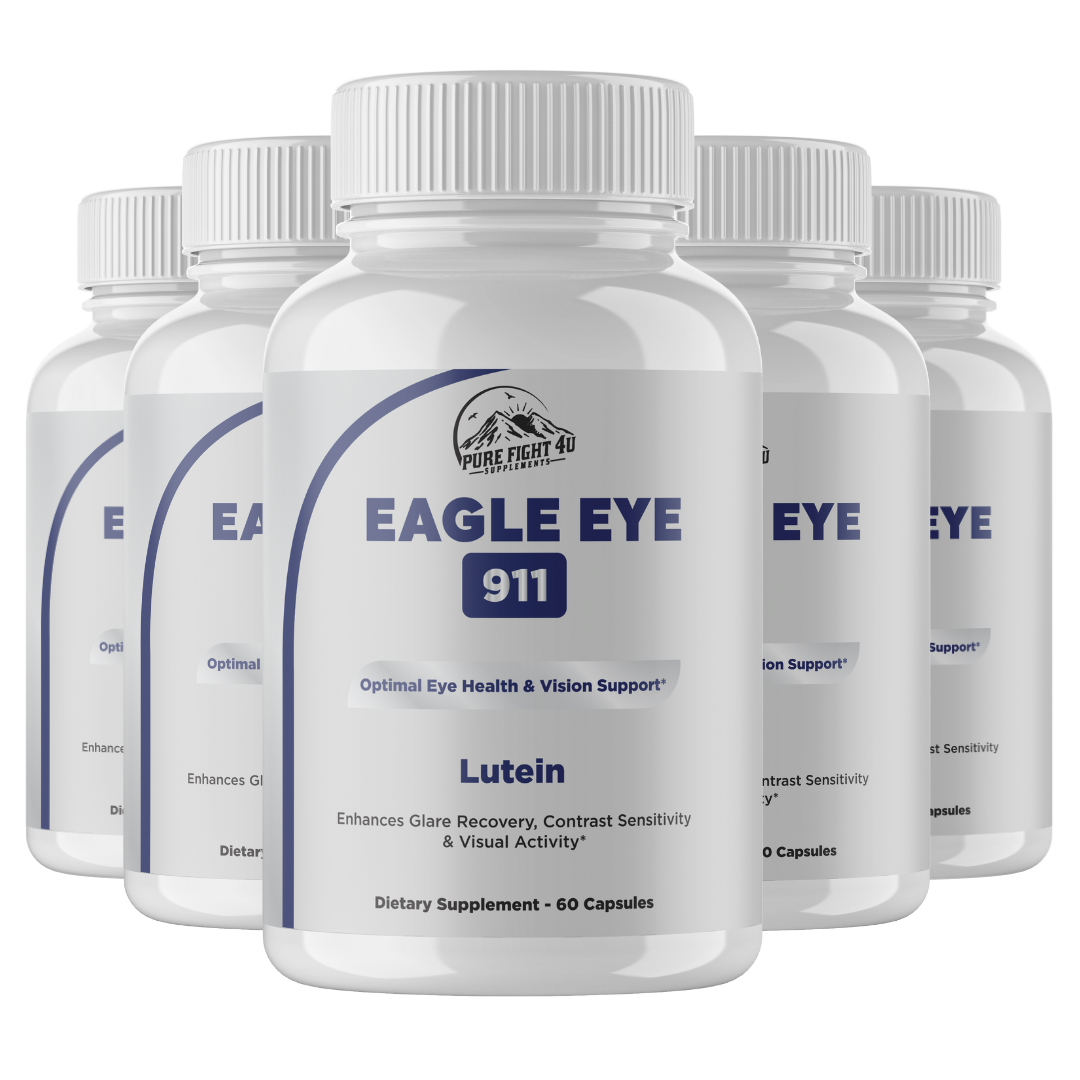 Eagle Eye 911 Optimal Eye Health & Vision Support 5 Bottles 300 Capsules