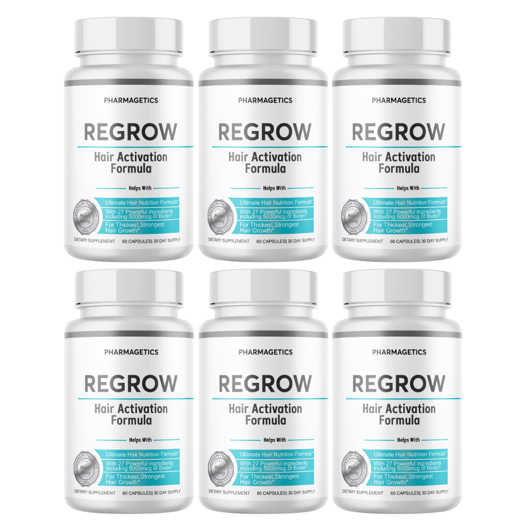 Regrow Hair Activation Formula - 6 Bottles 360 Capsules