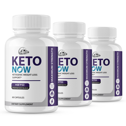 Keto Now Ketogenic Weight Loss Support - 3 Bottles 180 Capsules