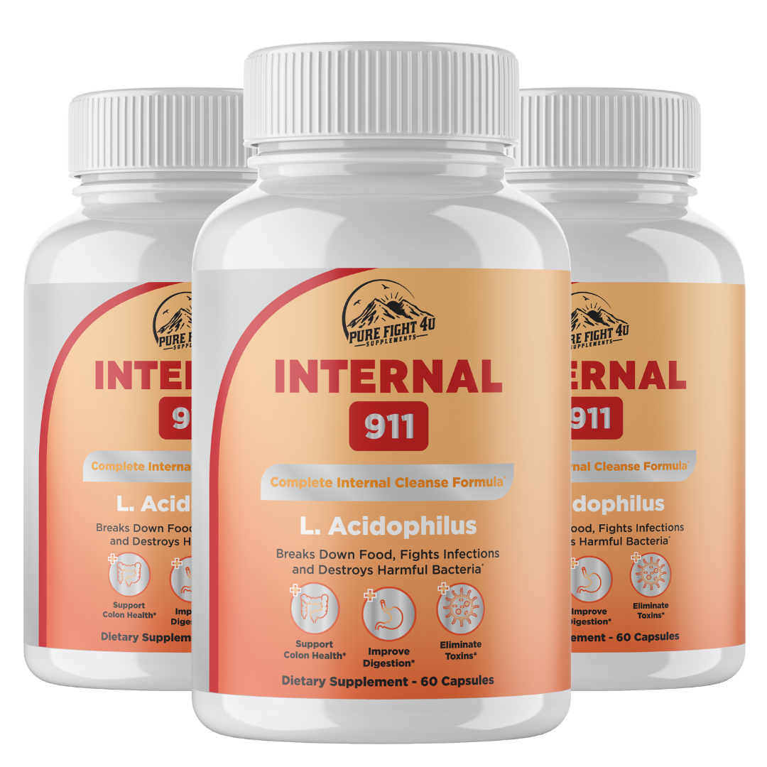 Internal 911 Complete Internal Cleanse Formula 3 Bottle 180 Capsules