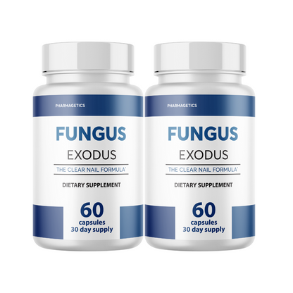 Fungus Exodus Clear Nail Formula 2 Bottles 120 Capsules