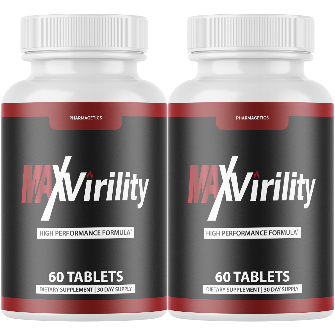 Max Virility Male Health Pills to Boost Stamina and Energy Levels - 2 Bottles