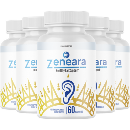 Zeneara, Healthy Ear Support for Ear Ringing & Tinnitus - 5 Bottles