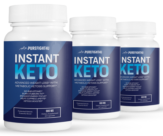 Instant Keto Weight Loss Ketogenic Supplement BHB - 3 Bottles 180 capsules