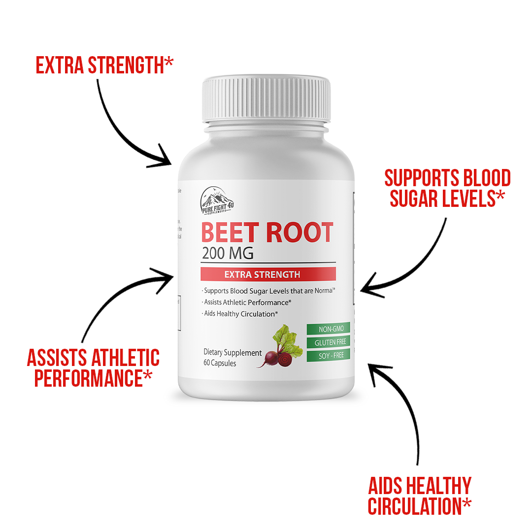 Beet Root 200mg Extra Strength 5 Bottles 300 Capsules